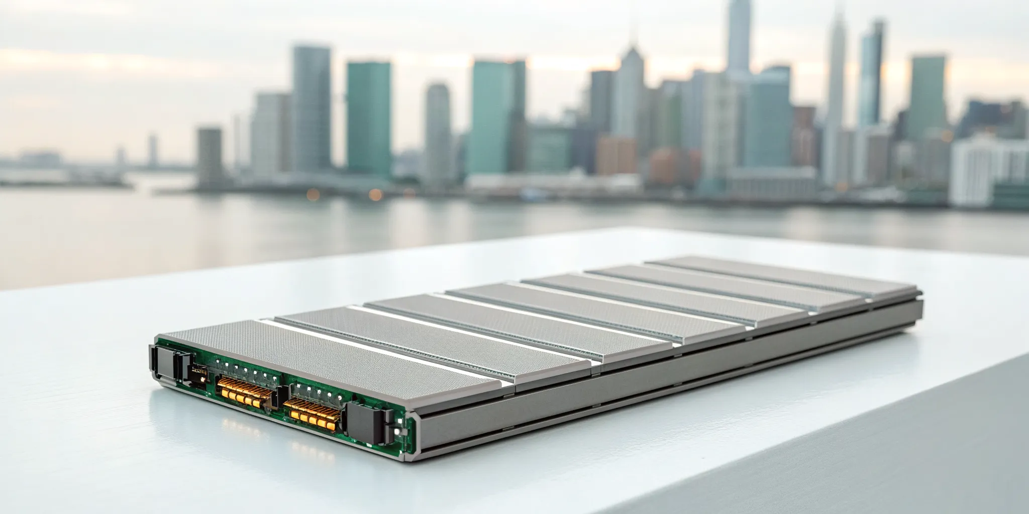 A car battery, a key indicator of a vehicle's state of health and reliability.